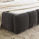 Modern Platform Bed Frame With Thick Fabric by Unique Piece Furniture