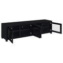 Arnaud - 3 Piece TV Stand Set With Storage - Black by HouseOfZazla
