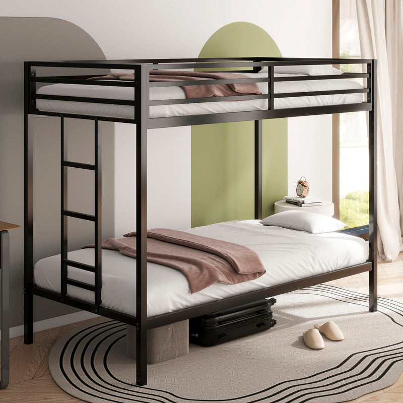Adam - Twin Over Twin Bunk Bed - Black, photo 5 of 11