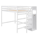 Loft Bed With Built In Storage Wardrobe And Staircase by HouseOfZazla