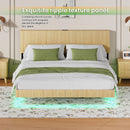 Floating Bedstead With Charging Station And LED Lights by HouseOfZazla