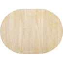 5-Piece Farmhouse Round Pedestal Extending Dining Table Set Extendable Kitchen Table Set with 15.8" Removable Leaf and Ladder Back Dining Chairs for Small Places, Natural