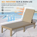 Pool Lounge Chairs Set of 2 with Adjustable Backrest