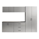 Astro Series - Garage Cabinet Set B With Soft Closing Drawers - Metallic Gray by HouseOfZazla