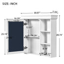 Wall Mounted Bathroom Medicine Cabinet With Mirror And Adjustable Storage With Soft Close Hinges by Unique Piece Furniture