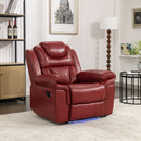 Home Theater Seating Manual Recliner Chair With Led Light Strip For Living Room by HouseOfZazla