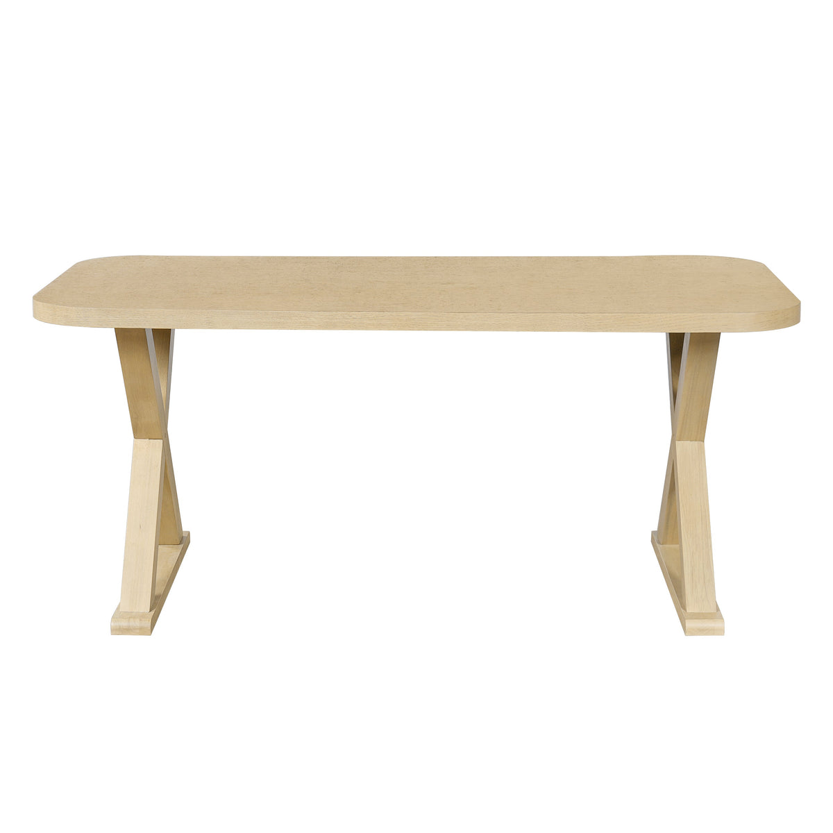 Natural Oak Veneer Dining Table, photo 5 of 10
