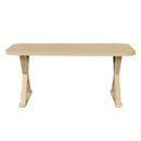 Natural Oak Veneer Dining Table