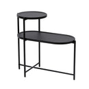 Round Coffee Table With Storage Tray 2 Tier Oval End Tables Wooden Small Side Table For Living Room by Unique Piece Furniture