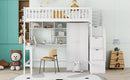Loft Bed With Bookshelf, Drawers, Desk, And Wardrobe by HouseOfZazla