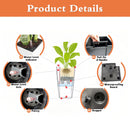 Pack of 2 Square Planters with Automatic Watering System