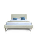 Heather - Upholstered Bed With Curved Headboard by HouseOfZazla