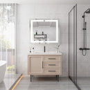 Medicine Cabinet With LED Vanity Mirror, Anti-Fog, Waterproof, Dimmable With Touch Switch by Unique Piece Furniture