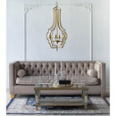 4 Light Chandelier, Hanging Light Fixture With Adjustable Chain For Kitchen, Bulb Not Included - Gold by HouseOfZazla