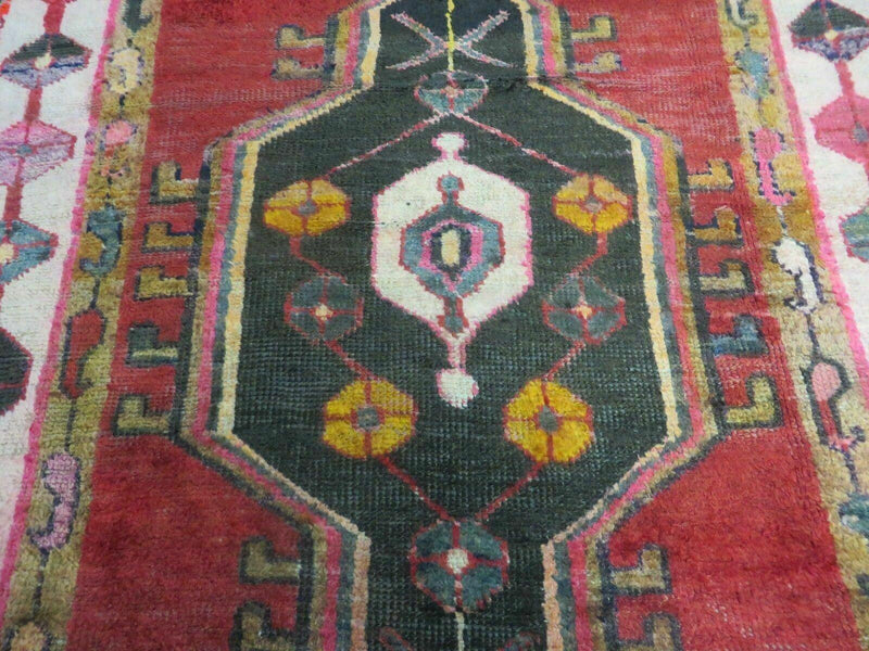 4' X 8' Antique Handmade Turkish Caucasian Kazak Design Wool Rug Veg Dyes Nice