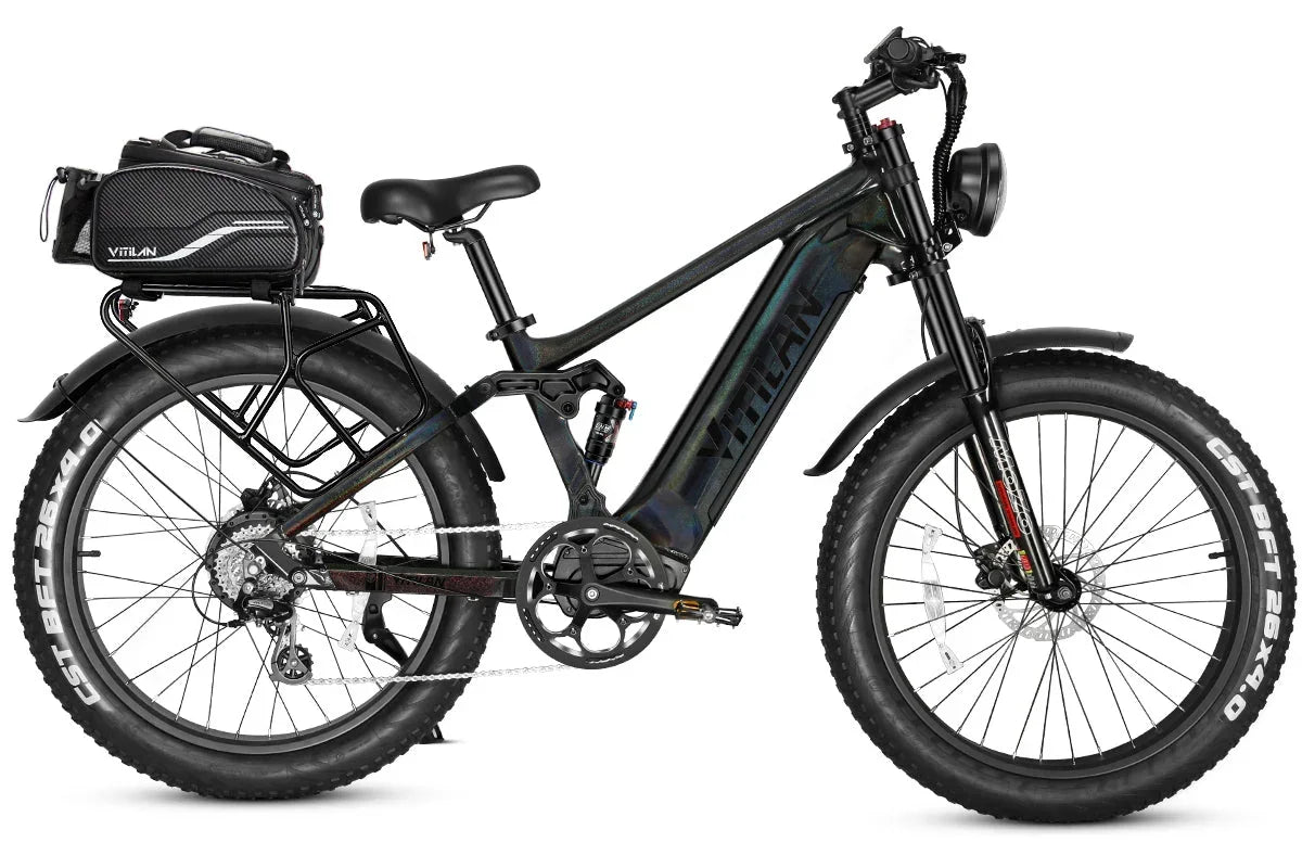 Vitilan T7PRO Full Suspension Mountain E-bike, photo 24 of 47