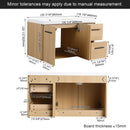 Wall Mounted Floating Bathroom Vanity With Sink, Door & Drawers Modular Cabinet