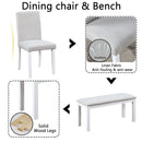Dining Table Set With Crystal Decoration And Upholstered Chairs by Unique Piece Furniture