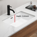 Rectangular Undermount Bathroom Sink