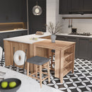 Dawson - 3 Piece Counter Height Table Set - Oak by HouseOfZazla