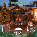 Outdoor Waterproof Solid Wood Picnic Table and Bench Set with Removable Canopy by HouseOfZazla