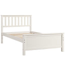 Platform Bed With Headboard, Footboard And Wood Slat Support by HouseOfZazla