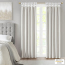 Twist Tab Total Blackout Window Curtain Panel White 50x95