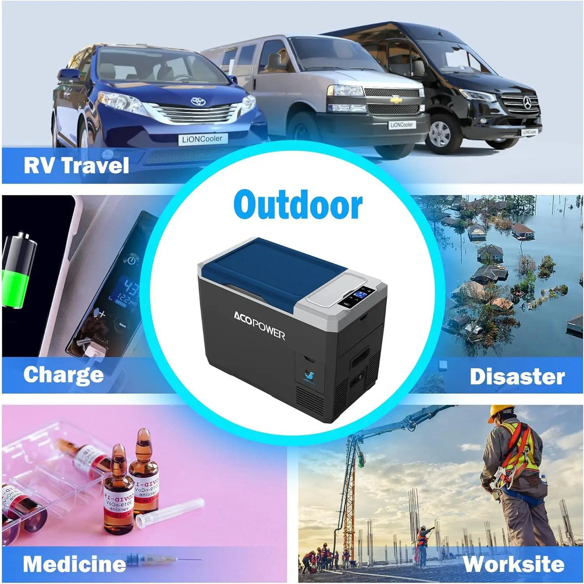 Portable Refrigerator, Car Freezer With App Control, 12V, 45W Low Noice Cooler For Rv, Boat, photo 5 of 8