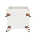 Rockefeller - Nightstand With 1 Drawer - White by HouseOfZazla