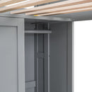 Loft Bed With Built In Desk, Storage Shelves, And Wardrobe by HouseOfZazla