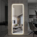 Full Length Floor Mirror LED with Dimming & 3 Color Modes by HouseOfZazla