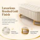 Elegant Upholstered Velvet Storage Ottoman