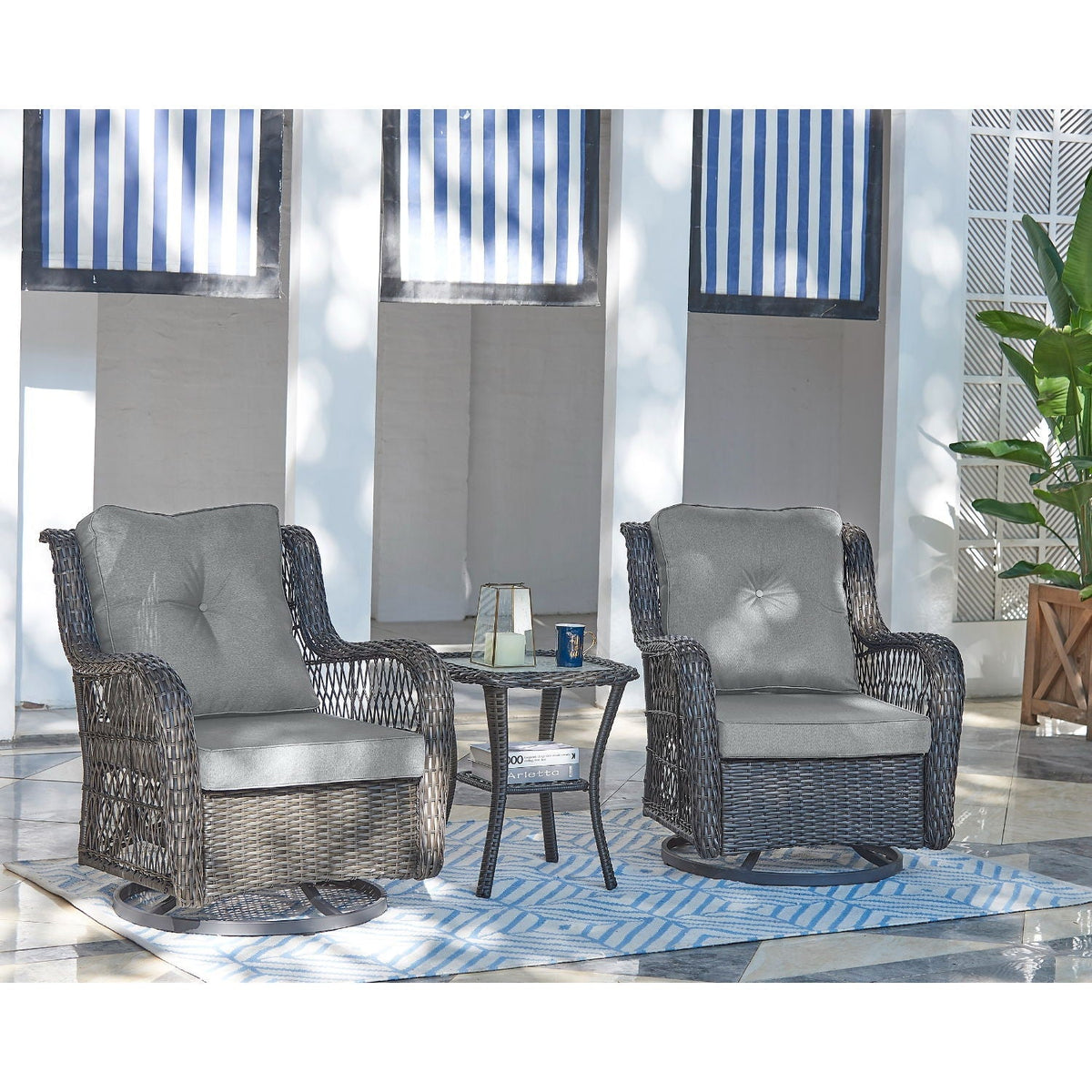 Fruttuo - 3 Piece Outdoor Patio Set, photo 5 of 8