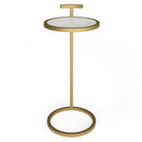 Brook - C Side Table - White / Gold