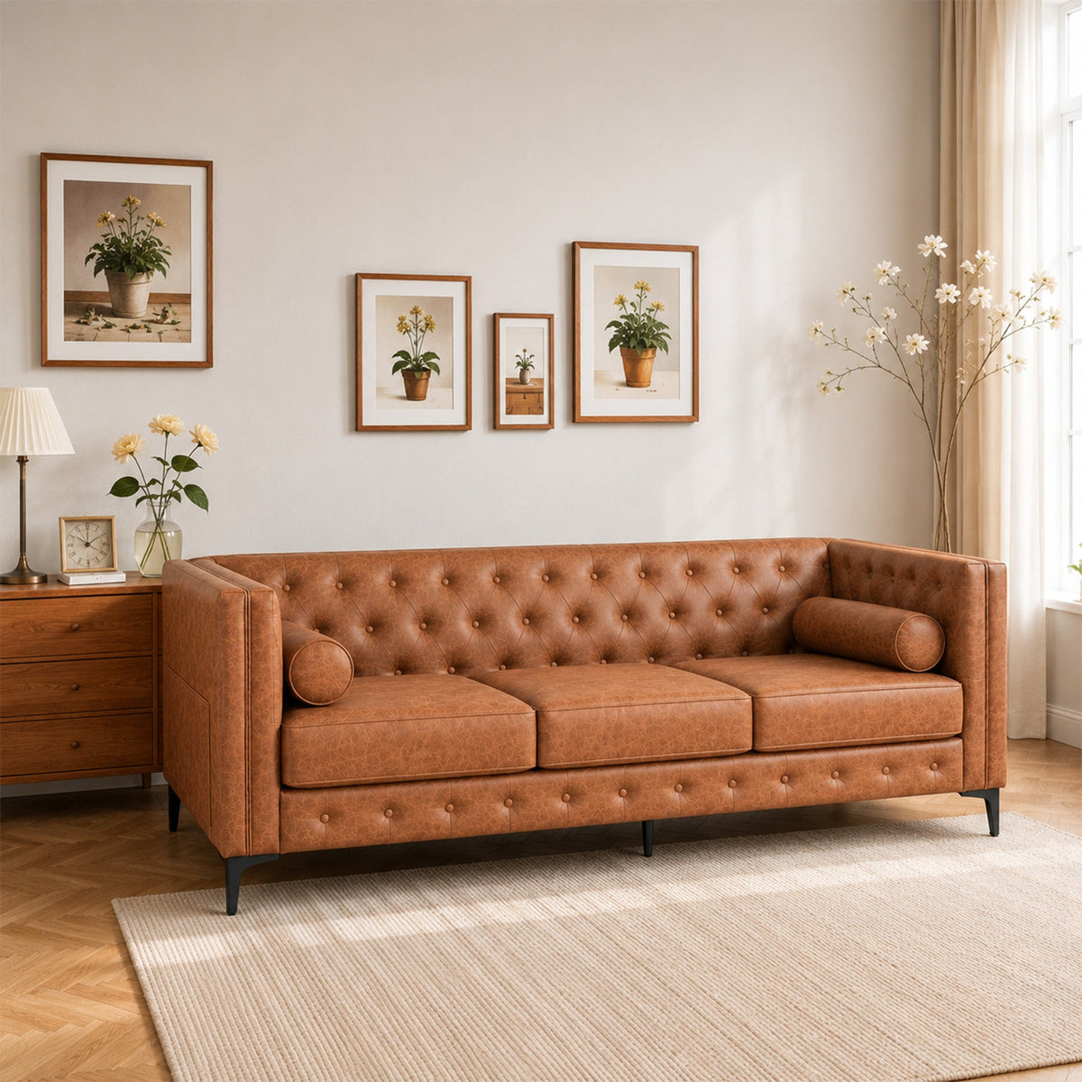 Elegant Button Tufted Sofa, photo 2 of 10