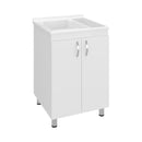 Demolotion Utility Sink Cabinet with Dual Compartments and Storage by HouseOfZazla