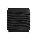 Nightstands, Bedside Table With 2 Drawers (Set of 2) - Black by HouseOfZazla