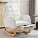 Accent Rocking Chair With Footrest, High Back by Unique Piece Furniture