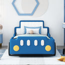 Race Car Shaped Platform Bed With Wheels by Unique Piece Furniture