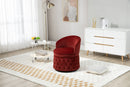 360 Degree Swivel Cuddle Barrel Accent Sofa Chairs, Round Armchairs with Wide Upholstered, Fluffy Velvet Fabric Chair for Living Room, Bedroom, Office, Waiting Rooms