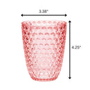 Leading Ware Diamond Cut Acrylic Glasses Drinking (Set of 4) by HouseOfZazla