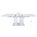 Extendable Dining Room Table for 6-10
