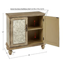 Driscoll - 2 Door Cabinet With Floral Design - Reclaimed Natural by HouseOfZazla