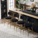 Modern Teddy Fabric Upholstered Bar Stools by HouseOfZazla