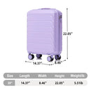20 Inch ABS Hard Shell Travel Checked Luggage by HouseOfZazla