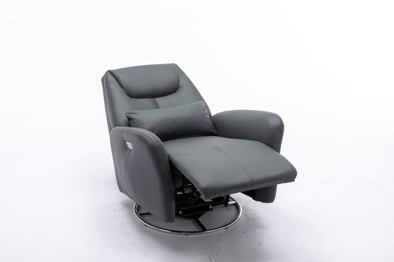 4 Modes Of Intelligent Voice Control,Atmosphere Lamp,Bluetooth Music Player,USB Ports,Back And Forth Swing, 270 Degree Swivel Power Recliner