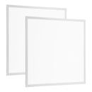 2Pcs 72W 2 2FT LED Panel Light 3800LM Flat Ceiling Light with 3 Lighting Color Temperature Equivalent LED Troffer Recessed Edge-Lit Switchable CCT 110