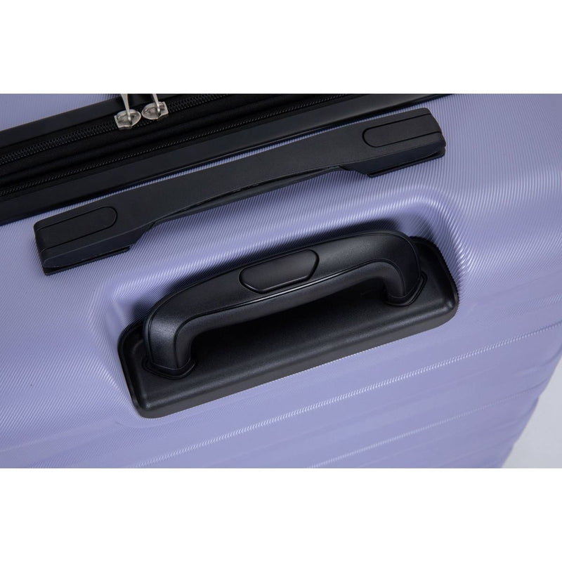 3 Piece Luggage Sets PC Lightweight & Durable Expandable Suitcase with Two Hooks, Double Spinner Wheels, TSA Lock, (21/25/29) Light Purple