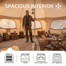 600D Oxford Bell Tent 14.8ft*9.2ft with Stove Jack