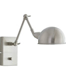 Adesso 12"H Swing Arm LED Wall Lamp Brushed Steel Metal Finish by LampsUSA